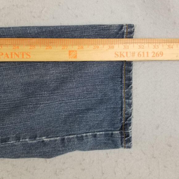 Levis 569 Jeans Mens 33x32 Blue Relaxed Straight Denim 100% Cotton Medium Wash - Picture 11 of 14